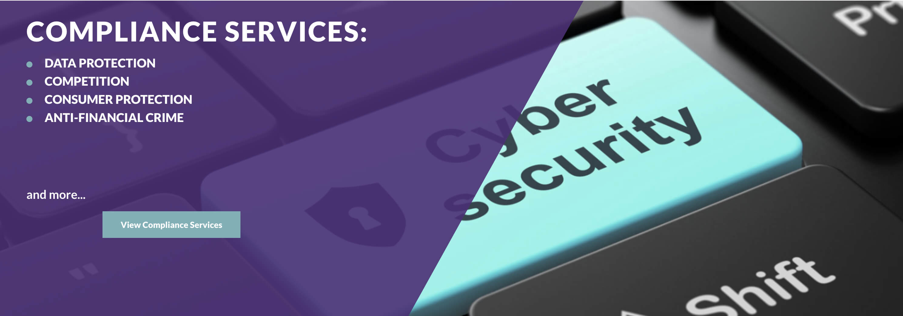 Compliance services: data protection, competition, consumer protection and anti-financial crime